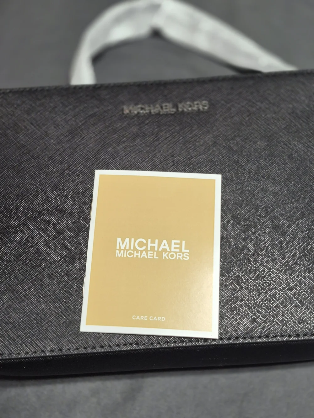 Michael Kors Black Saffiano Crossbody Messenger Bag
